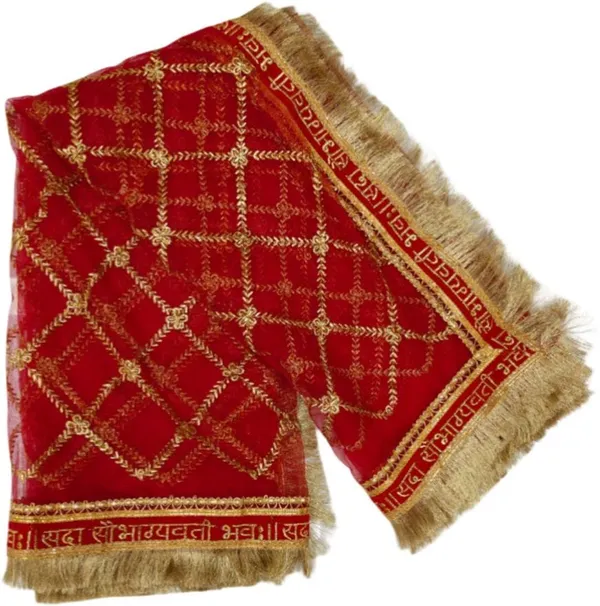 Red_Net_Embroidered_Bridal_Dupatta_For_Women