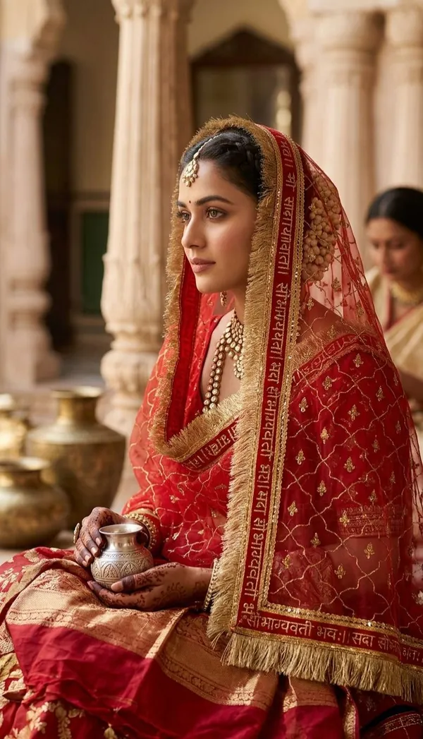 Red_Net_Zari_Embroidered_Wedding_Dupatta_For_Women