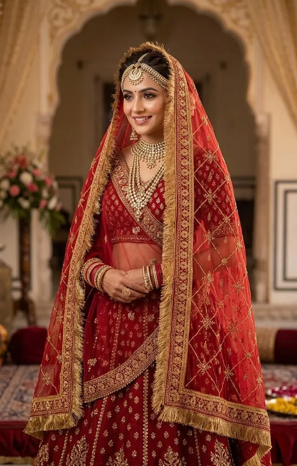 Red_Net_Gold_Lattice_Embroidered_Bridal_Dupatta_For_Women