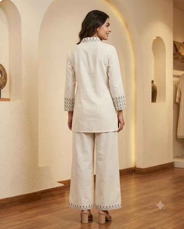 Cream_Cotton_Straight_Embroidered_Kurta_Palazzo_Set_For_Women