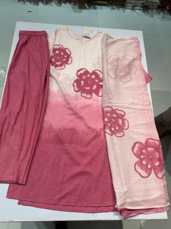Pink_Cotton_Straight_Printed_Kurta_Set_For_Women