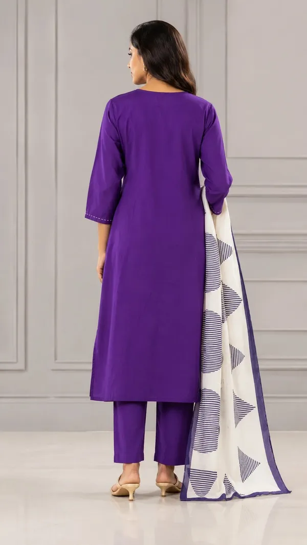 Purple_Cotton_Straight_Folk_Print_Kurti_Set_For_Women