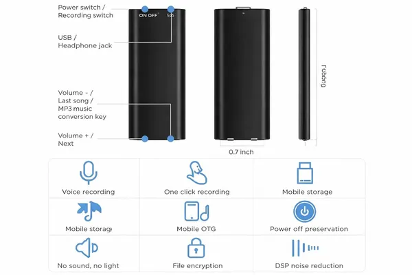Digital_Voice_Recorder_With_Otg_Support_Hd_Audio_Recording_Usb_Flash_Drive_Mp3_Player_Portable_Mini_Audio_Recorder_For_Meetings_Lectures_Interviews_8gb