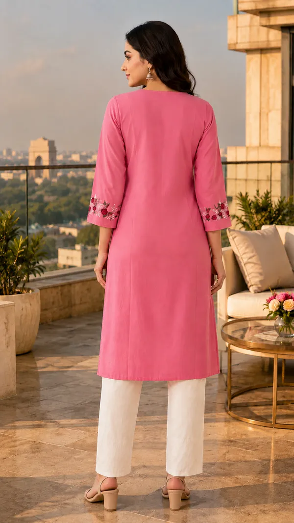 Pink_Cotton_Floral_Straight_Kurta_Co-Ord_Set_For_Women
