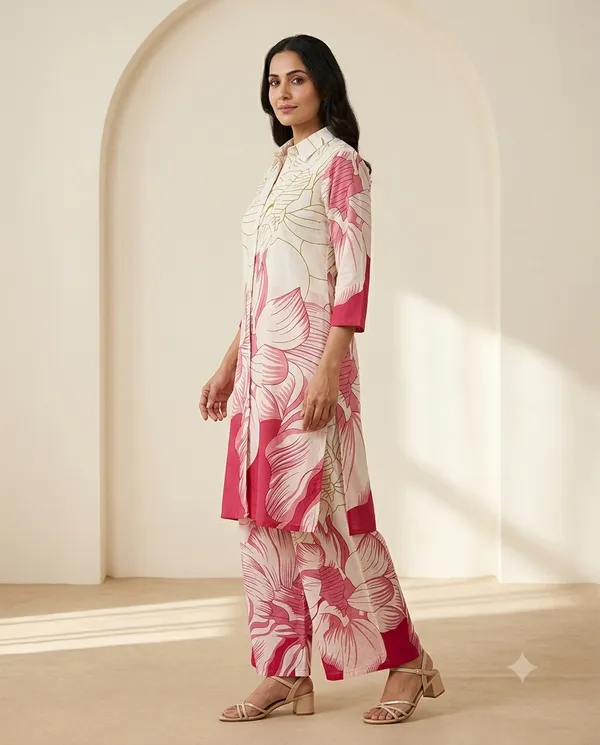 Pink_Cotton_Straight_Printed_Kurta_Co-Ord_Set_For_Women