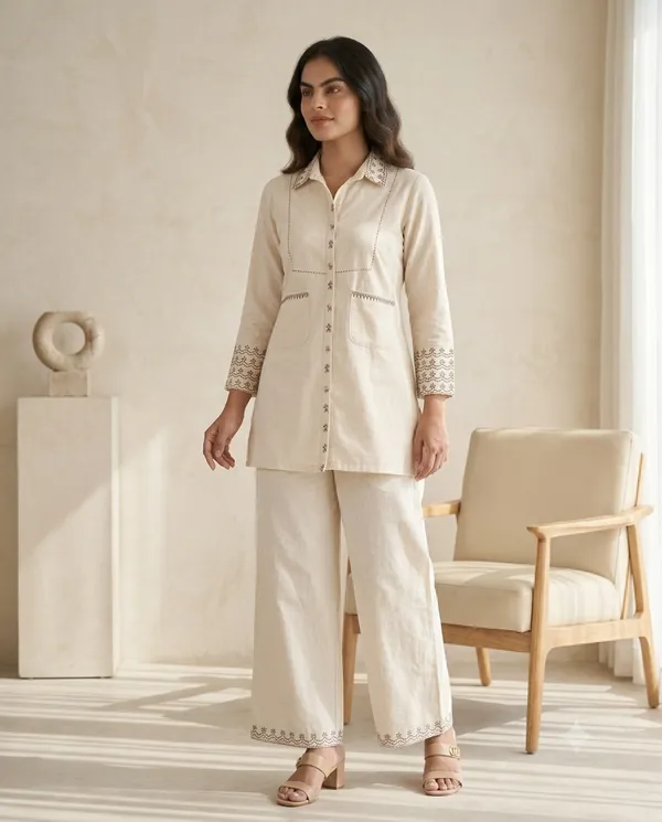Cream_Cotton_Straight_Embroidered_Kurta_Palazzo_Set_For_Women