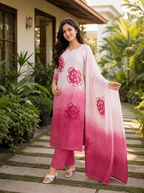Pink_Cotton_Straight_Printed_Kurta_Set_For_Women