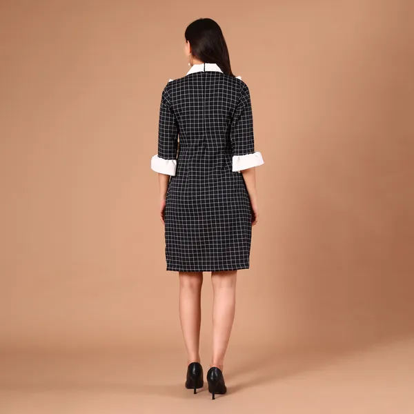 Black_&_White_Check_Ruffle_Shirt_Dress