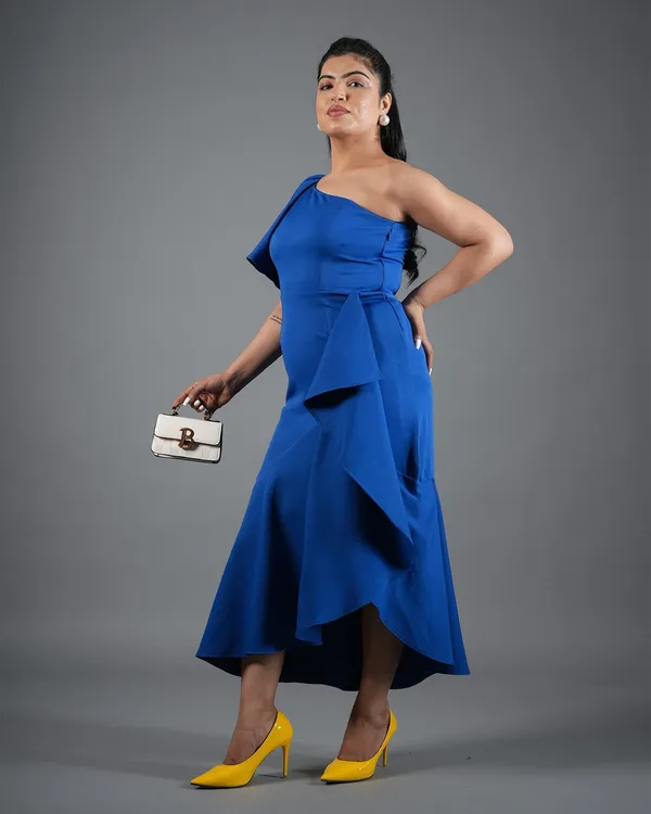 Cobalt_Blue_One-Shoulder_High-Low_Ruffle_Dress