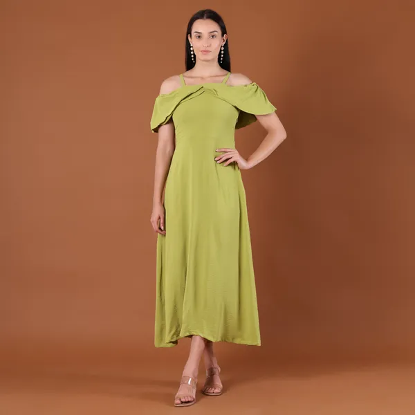 Lime_Green_Off-Shoulder_Ruffle_Midi_Dress
