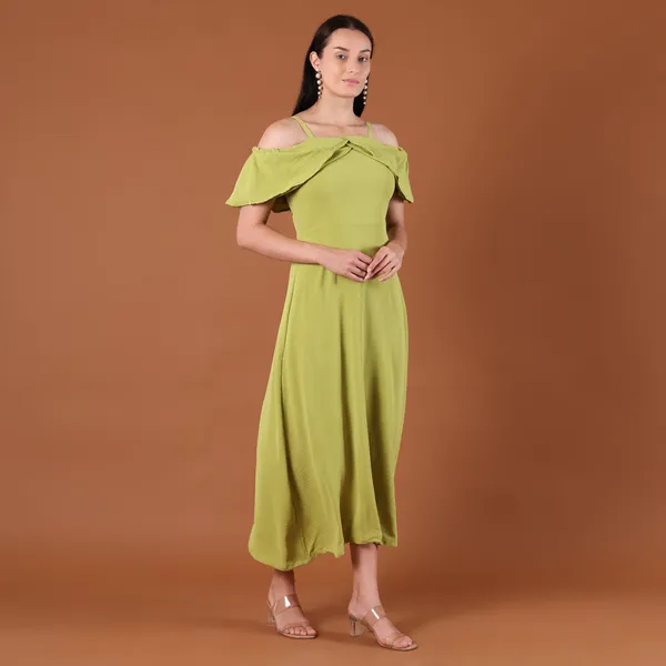 Lime_Green_Off-Shoulder_Ruffle_Midi_Dress