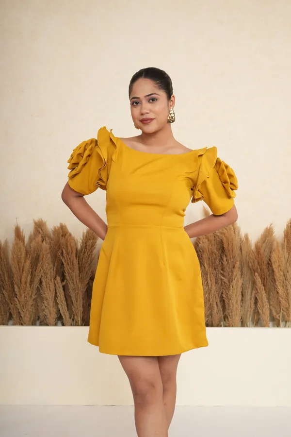 Yellow_And_Mustard_Premium_Breathable_And_Stretchable_Lycra_And_Polyester_Dress_For_Women