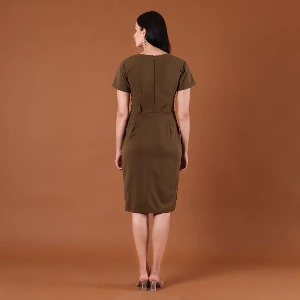 Olive_Green_Belted_Bodycon_Midi_Dress