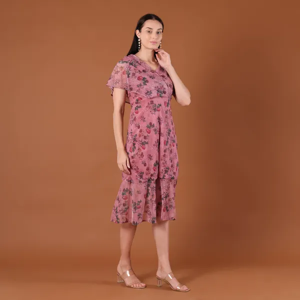 Pink_Georgette_Dress_For_Women