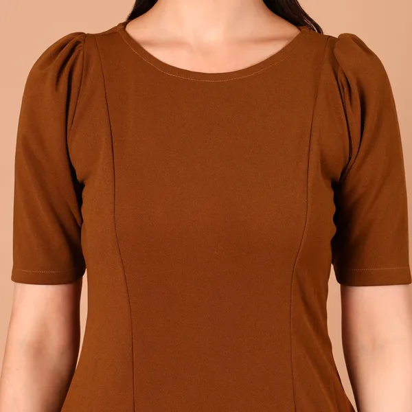 Brown_Premium_Breathable_And_Stretchable_Lycra_And_Polyester_Dress_For_Women