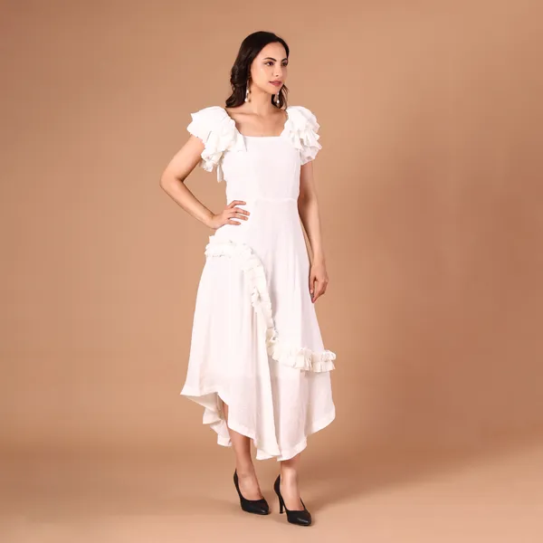 White_Pure__Cotton_Premium__Dress_For_Women