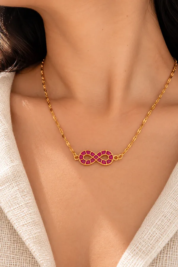Pink_Infinity_Pendant_Set_For_Women