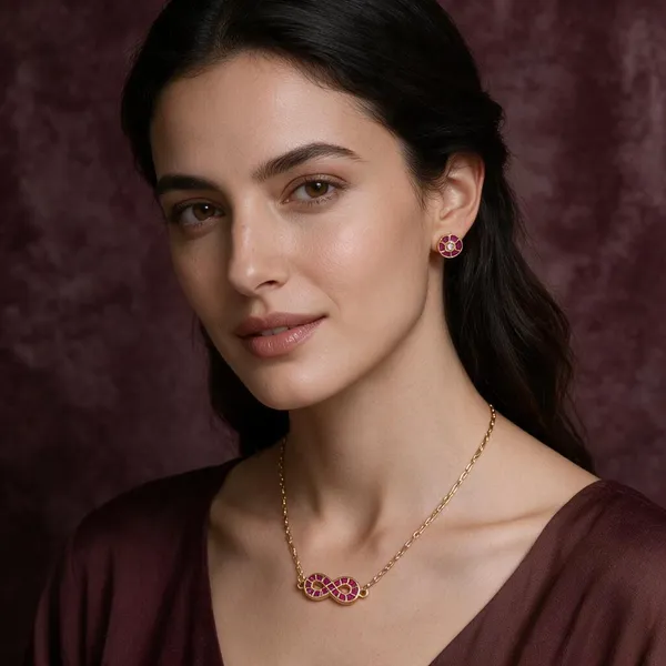 Pink_Infinity_Pendant_Set_For_Women