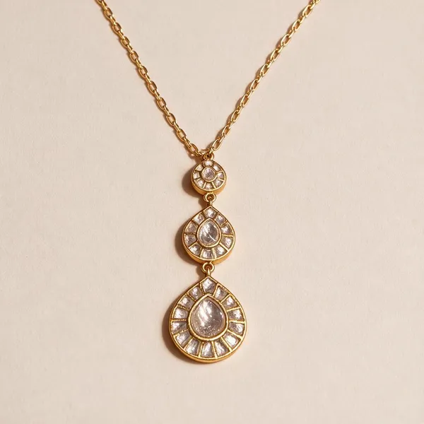 White_Drop_Pendant_Set_For_Women
