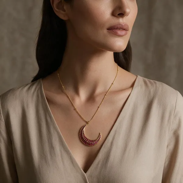 Pink_Half_Moon_Chain_Pendant_For_Women