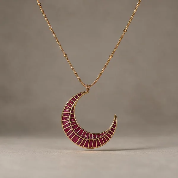 Pink_Half_Moon_Chain_Pendant_For_Women