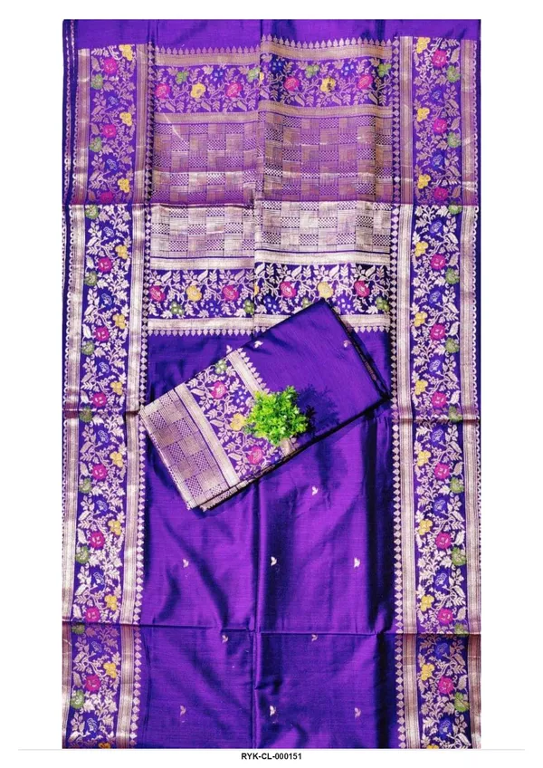 Purple_Silk_Floral_Border_Saree_for_Women