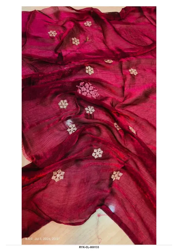 Maroon_Embroidered_Saree_for_Women