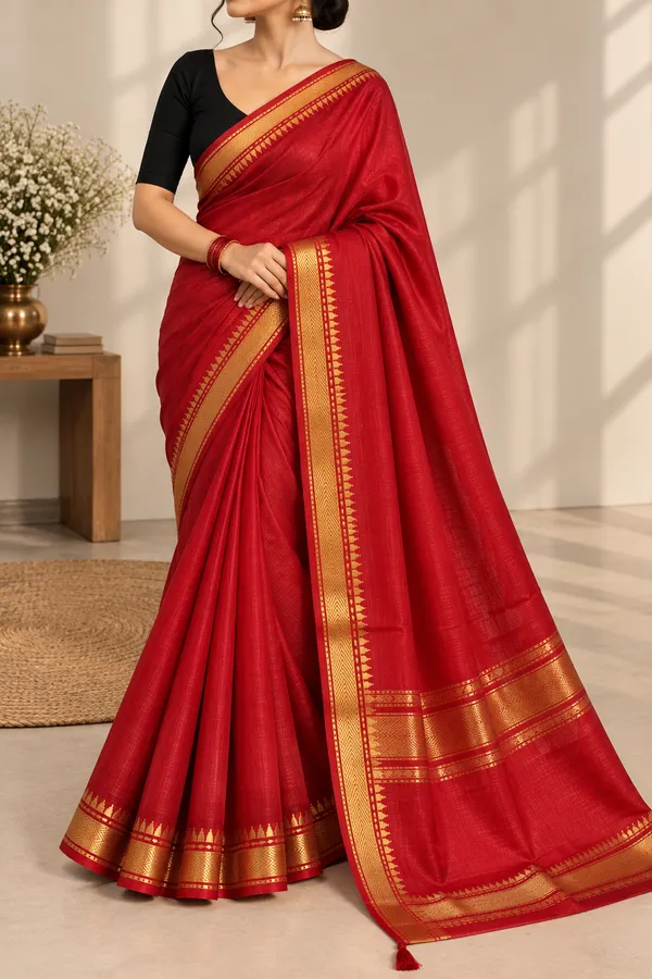 Red_Woven_Traditional_Saree_for_Women