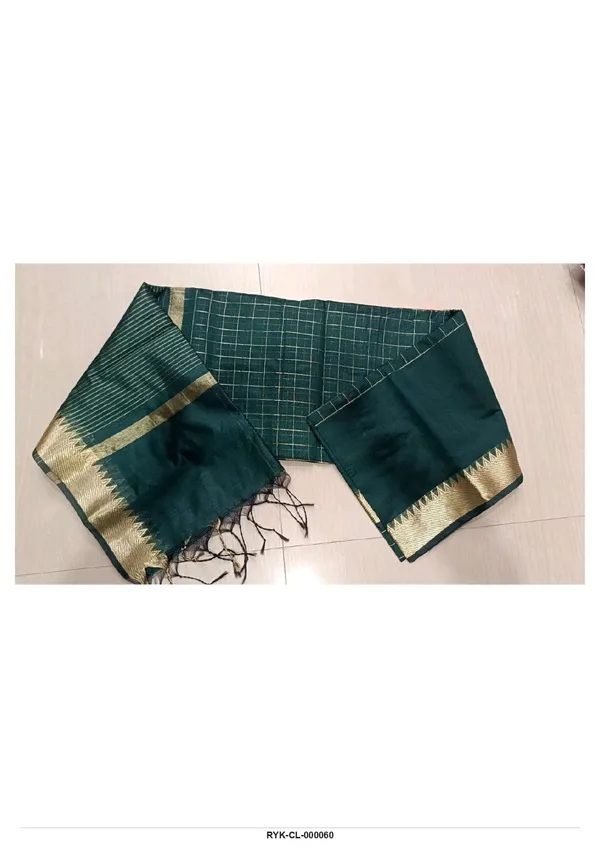 Green_Checked_Saree_for_Women