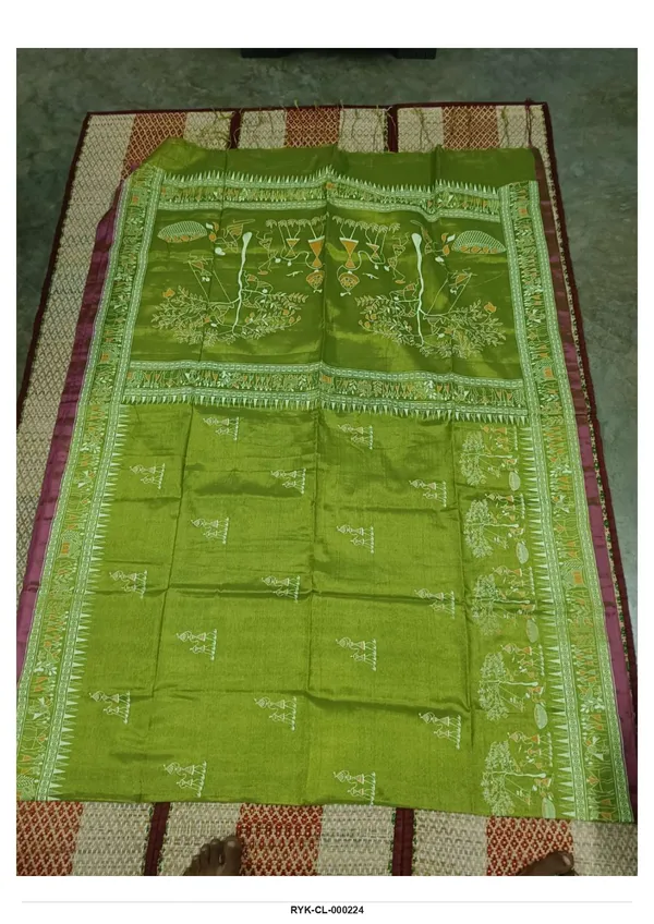 Green_Printed_Saree_for_Women