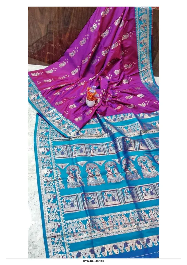 Purple_Printed_Saree_For_Women