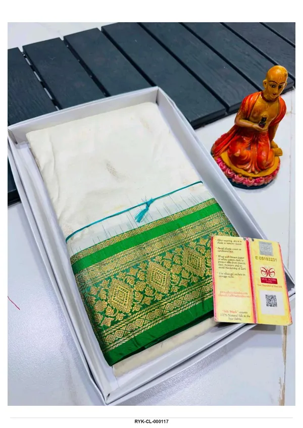 Cream_Silk_Zari_Border_Saree_For_Women