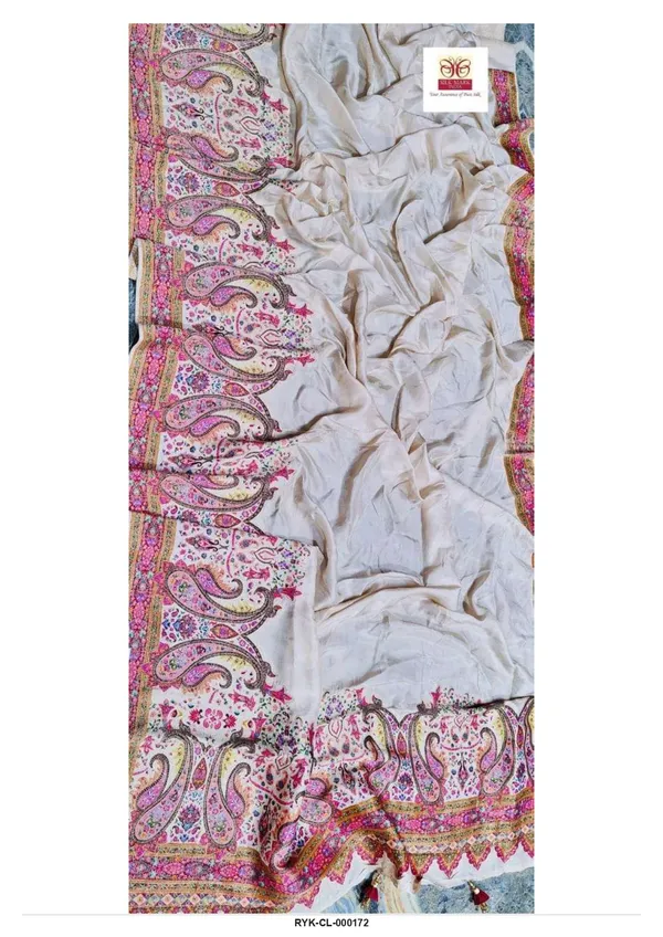 Cream_Paisley_Print_Embellished_Dupatta_For_Women