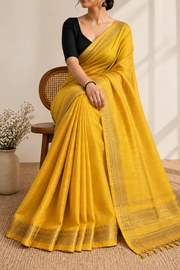 Yellow_Woven_Traditional_Saree_for_Women