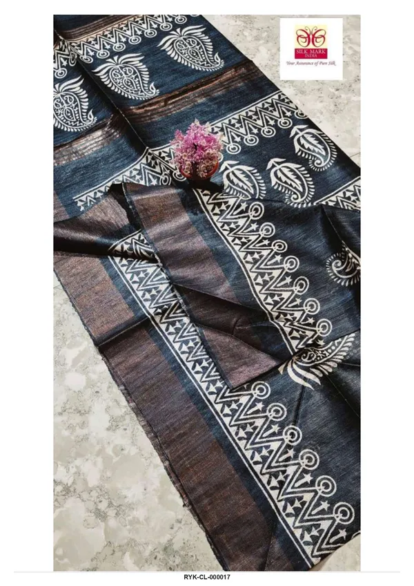 Black_Silk_Printed_Saree_for_Women
