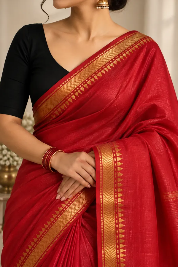 Red_Woven_Traditional_Saree_for_Women