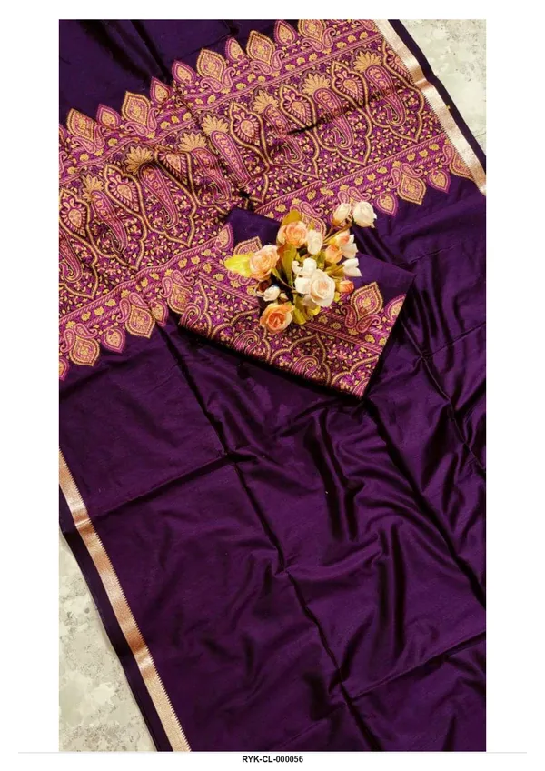 Purple_Silk_Saree_With_Paisley_Border_for_Women