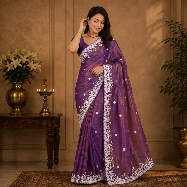 Purple_Silk_Floral_Lace_Border_Saree_For_Women
