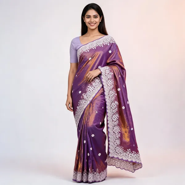 Purple_Silk_Floral_Lace_Border_Saree_For_Women