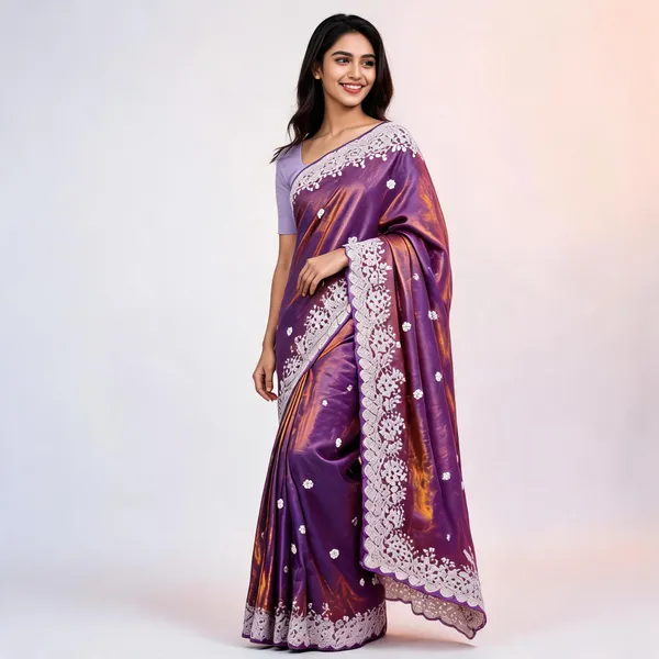 Purple_Silk_Floral_Lace_Border_Saree_For_Women