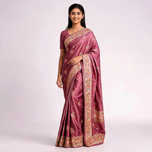 Mauve_Silk_Floral_Embroidered_Saree_For_Women