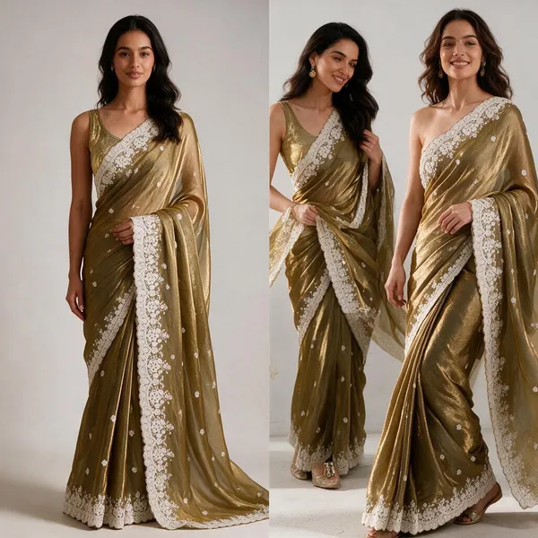 Olive_Silk_Floral_Lace_Border_Saree_For_Women