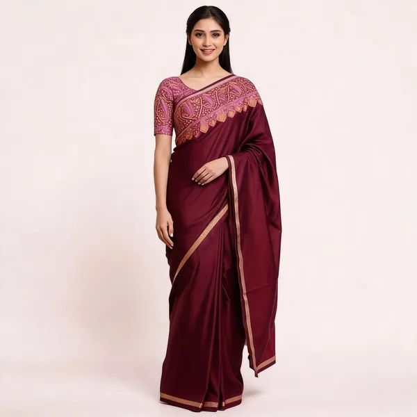Maroon_Silk_Paisley_Woven_Saree_For_Women