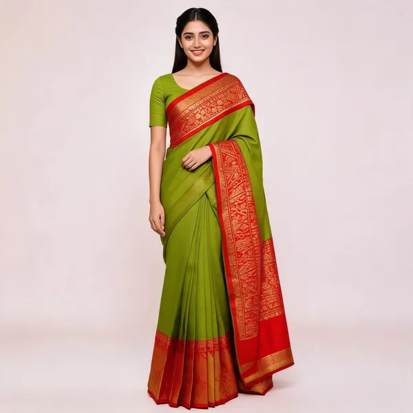 Green_Silk_Woven_Zari_Saree_For_Women