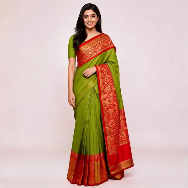 Green_Silk_Woven_Zari_Saree_For_Women