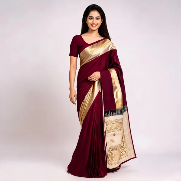 Maroon_Silk_Zari_Woven_Saree_For_Women