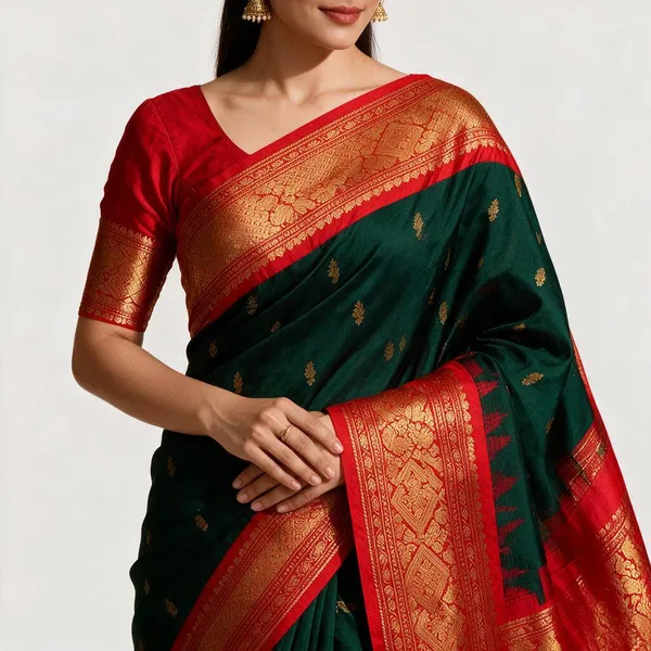 Red_Silk_Zari_Woven_Traditional_Saree_For_Women