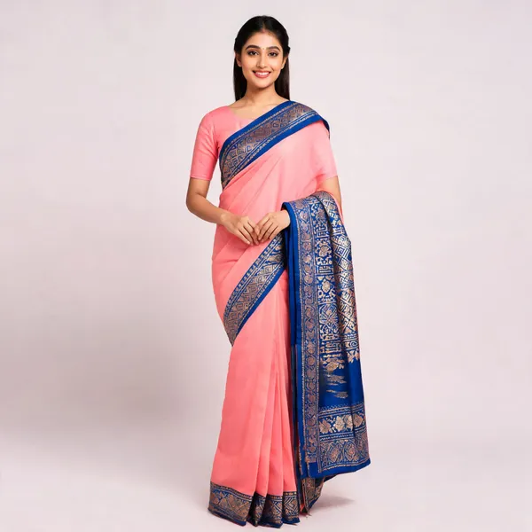 Pink_Silk_Traditional_Woven_Saree_For_Women