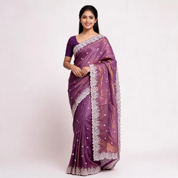 Purple_Silk_Sheer_Embellished_Saree_For_Women