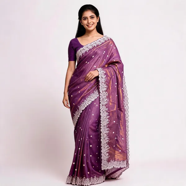 Purple_Silk_Sheer_Embellished_Saree_For_Women